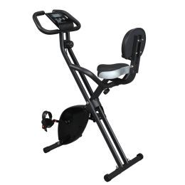 Home Folding Exercise Bike Black