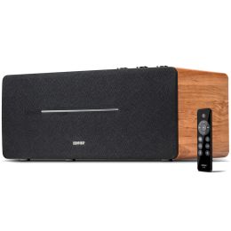 D12 Speaker Bluetooth 5.0 Wooden enclosure support AUX Line in input Theater and music sound stage selection