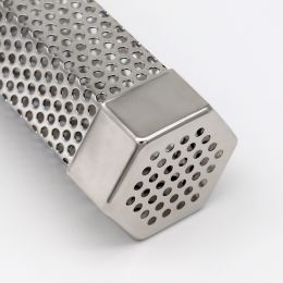 Hexagon Stainless Steel 304 Smoker Tube/Smoker Box For BBQ Grill Outdoor Smoker Tube 12inch 6inch (material: 304 Stainless Steel, size: 6 Inches)