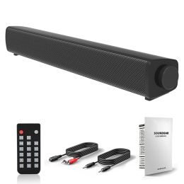 20W Soundbar TV Portable Wireless Speaker Bluetooth 5.0 HiFi Subwoofer 3D Stereo Sound with Remote Control Support TF AUX (Ships From: China, Color: S11A)