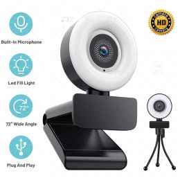 5 million high-definition 4K2K video camera USB live computer webcam (colour: 2K fixed focus, touch the light)